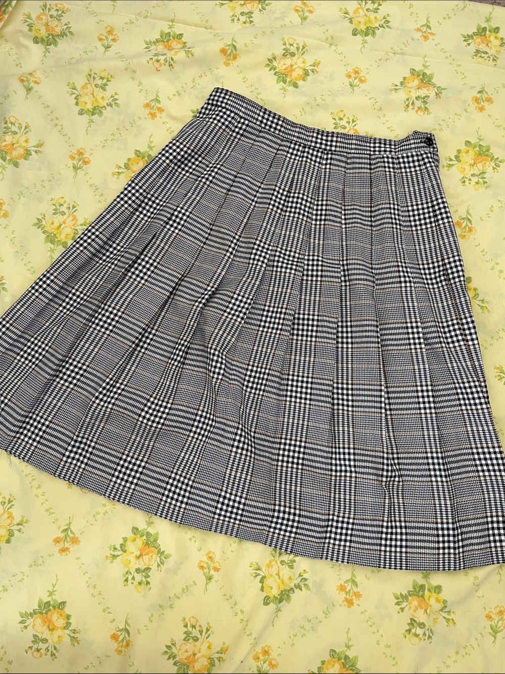 Vintage John Henry Plaid Pleated Skirt Size 12